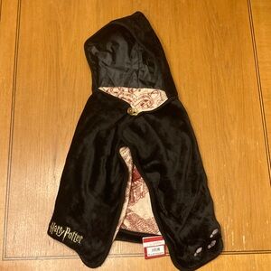 Harry Potter Child’s Black Hooded Fleece Cape with Marauder's Map Lining